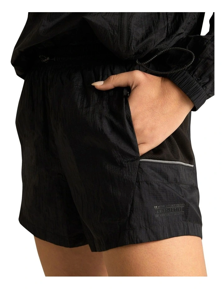 Blaze Gorpcore Pocket Shorts In Black - Image 4