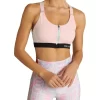 Velocity Zip Medium Impact Sports Bra In Pink
