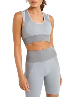 Sorority Medium Impact Sports Bra In Grey