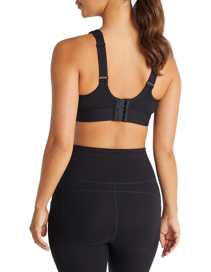 Maternity Luxesoft Nursing Sports Bra In Black - Image 3