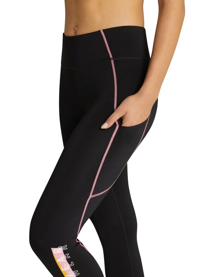 Blaze Pocket 7/8 Tights In Black - Image 4