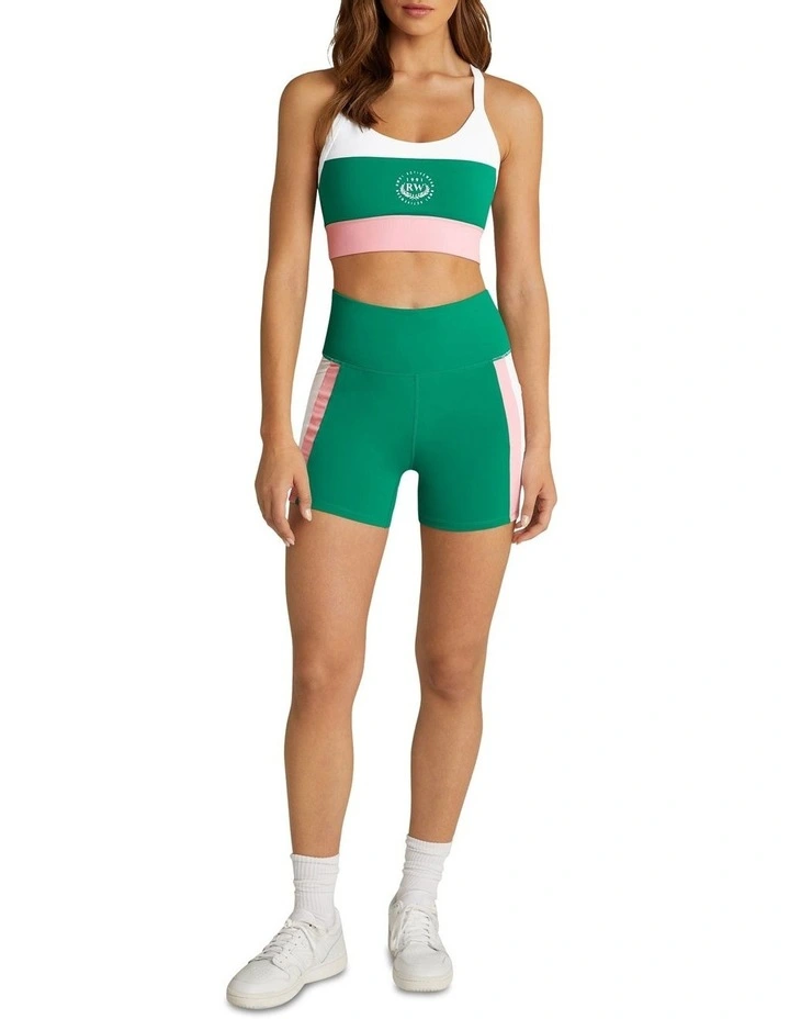 The Club High Rise Pocket Bike Shorts In Green - Image 5