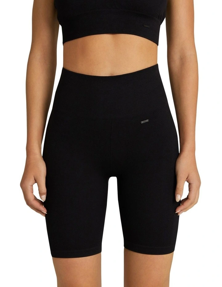 Dopamine Seamless Logo Bike Shorts In Black