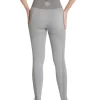 Sorority High Rise Full Length Tights In Grey