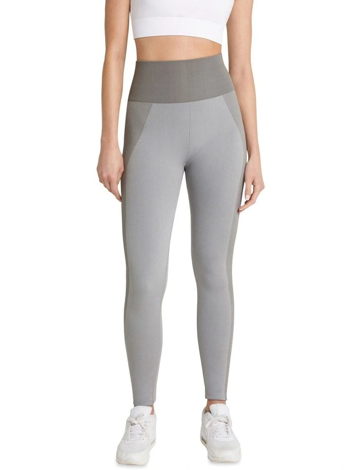 Sorority High Rise Full Length Tights In Grey - Image 2