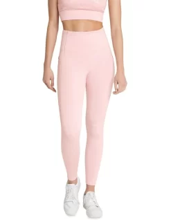 Sorority Pocket Full Length Tights In Pink