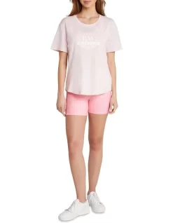 Sorority Large Logo Tee In Pink