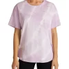 Tie Dye Boyfriend Tee In Purple/White