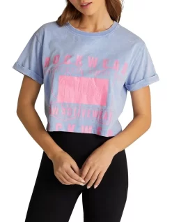 Logo Front Washed Tee In Multi