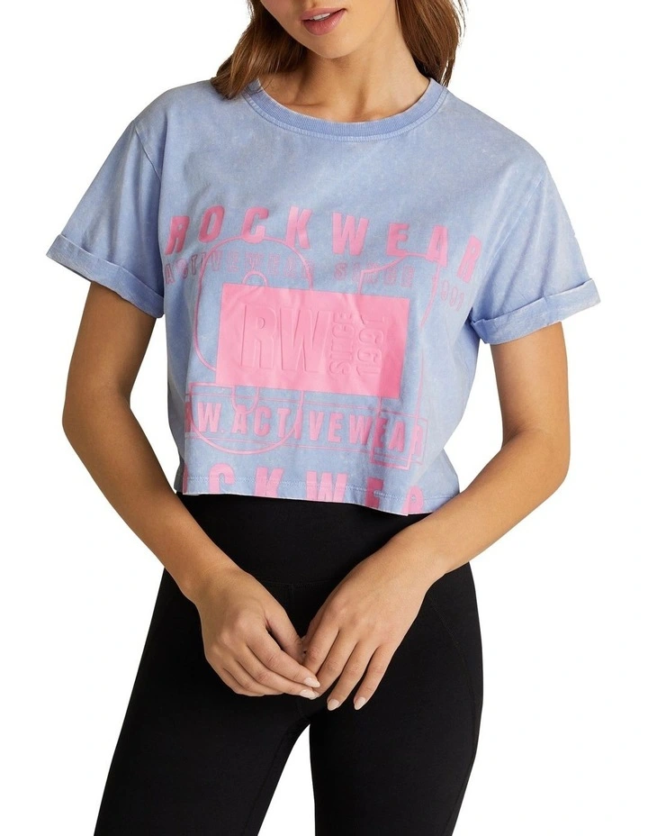 Logo Front Washed Tee In Multi