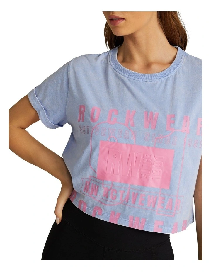 Logo Front Washed Tee In Multi - Image 4