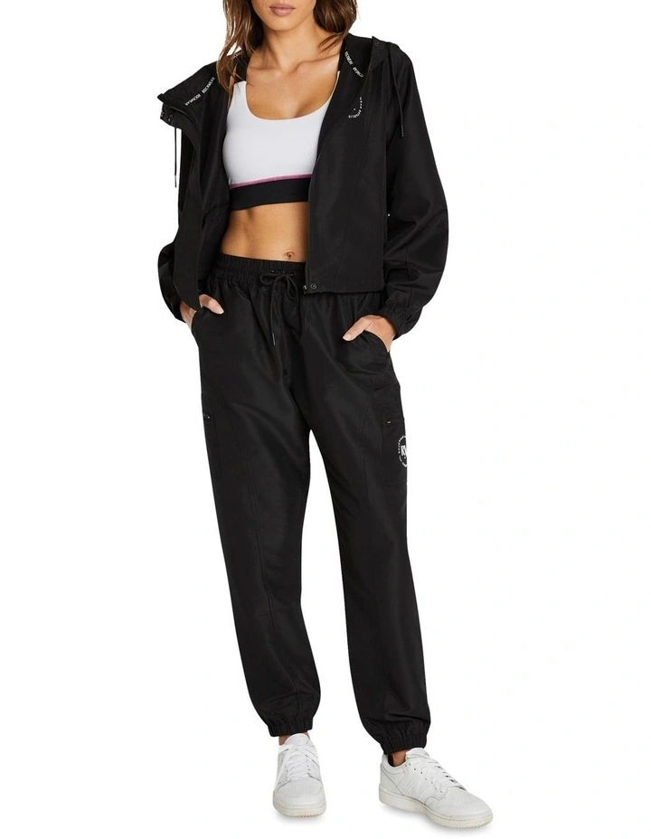 Milan Windbreaker Jacket In Black - Image 6