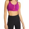 Phantom Zip Adjustable Medium Impact Sports Bra In Purple