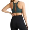 Velocity Medium Impact Zip Sports Bra In Green