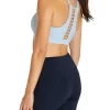 Velocity Medium Impact Zip Sports Bra In Blue