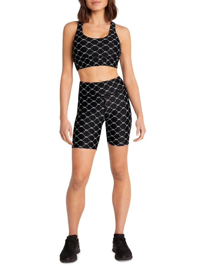 Milan Medium Impact Sports Bra In Black - Image 5