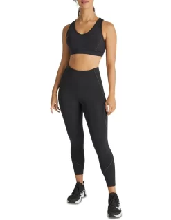 Cruz Reflective Medium Impact Sports Bra In Black