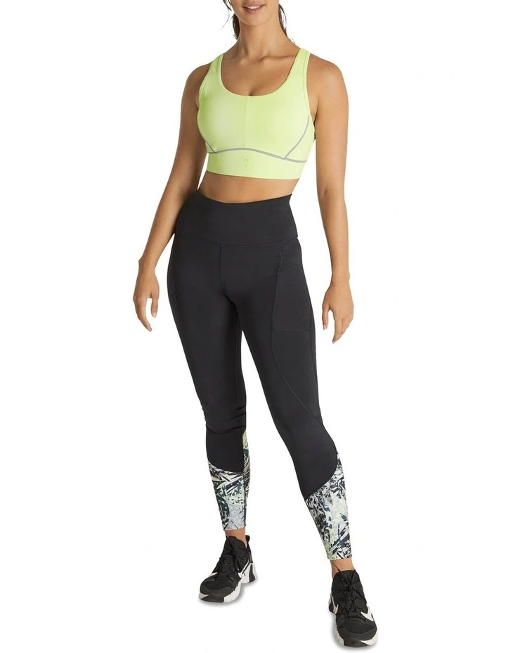 Cruz Adjustable High Impact Sports Bra In Green