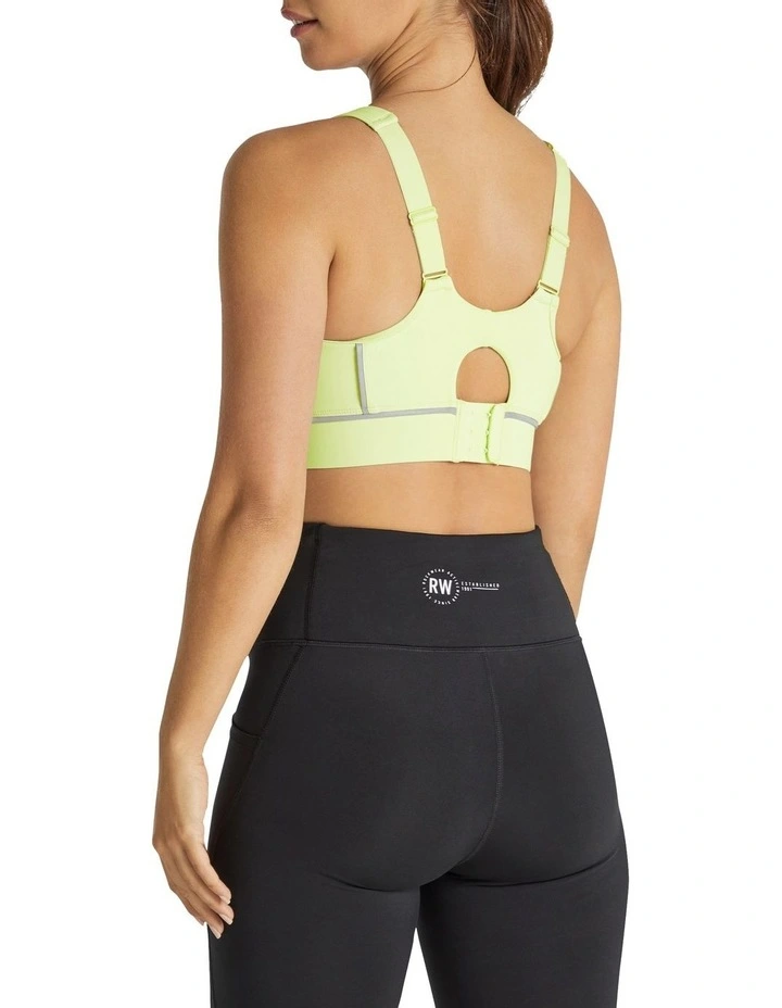Cruz Adjustable High Impact Sports Bra In Green - Image 2