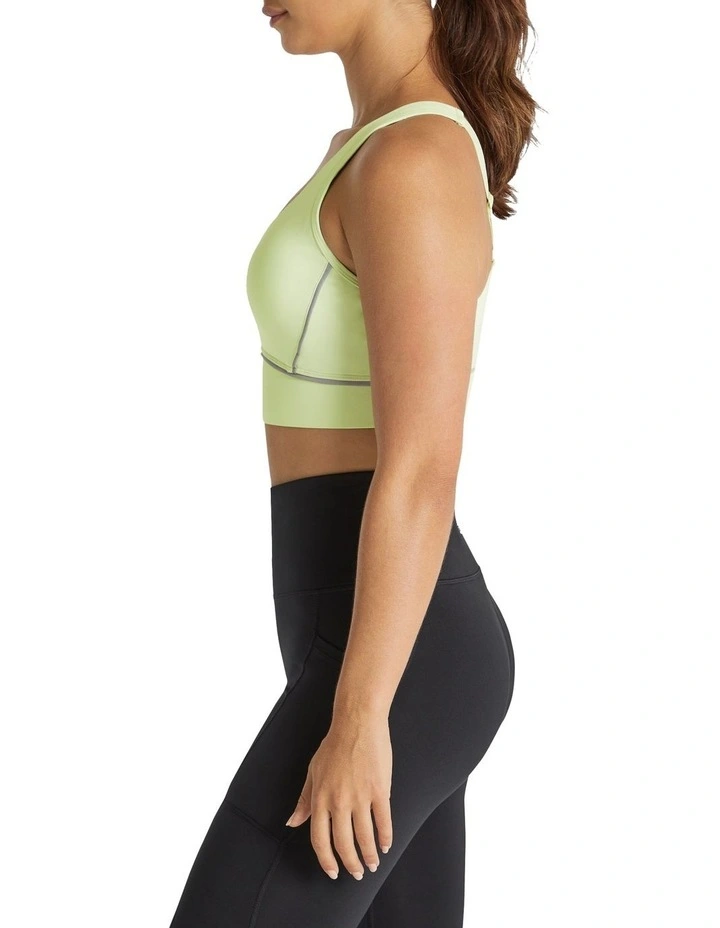 Cruz Adjustable High Impact Sports Bra In Green - Image 4