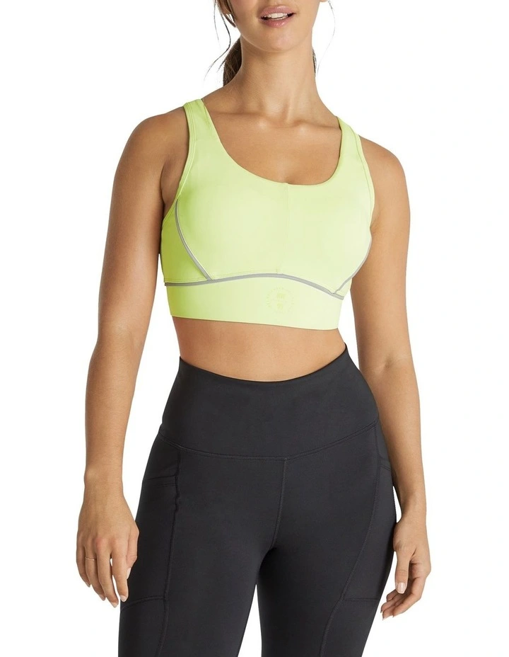 Cruz Adjustable High Impact Sports Bra In Green - Image 5