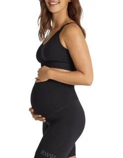 Maternity Seamless Low Impact Bra In Black