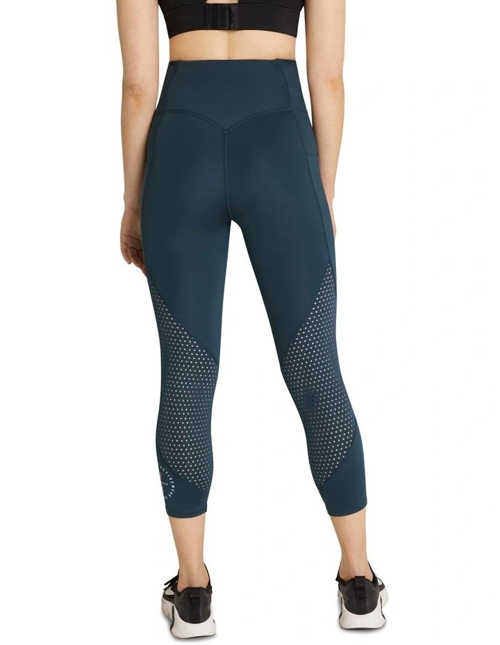 Perforated Pocket 7/8 Tights In Navy - Image 5