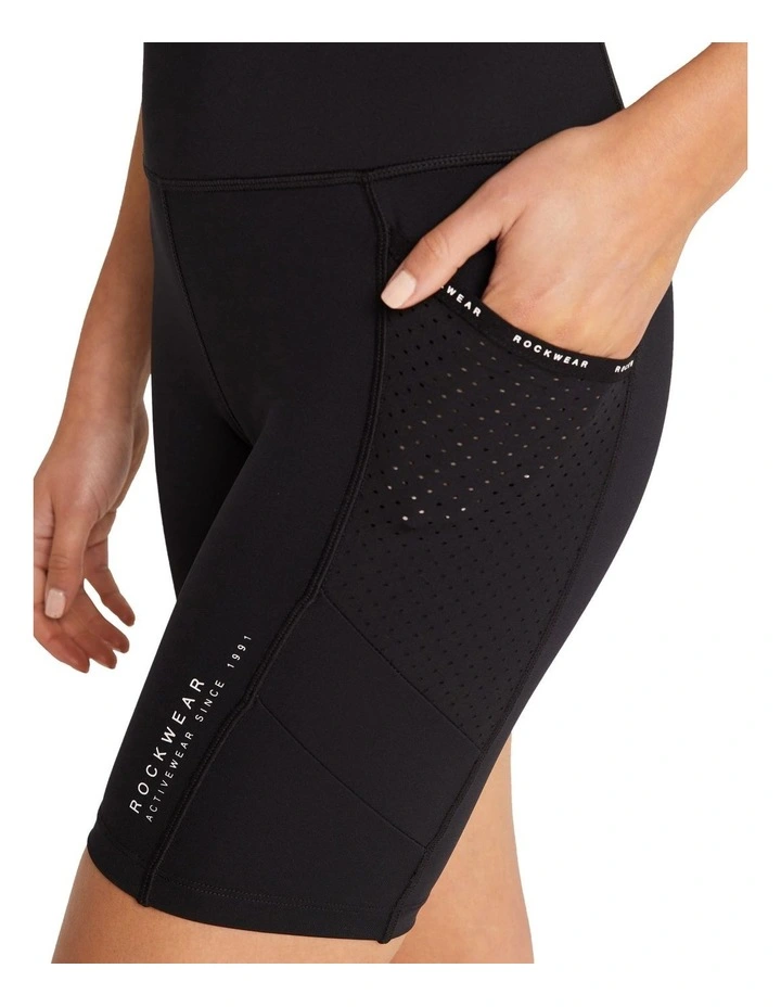 Asana Pocket Bike Shorts In Black - Image 2