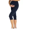 Maternity 3/4 Pocket Tights In Navy