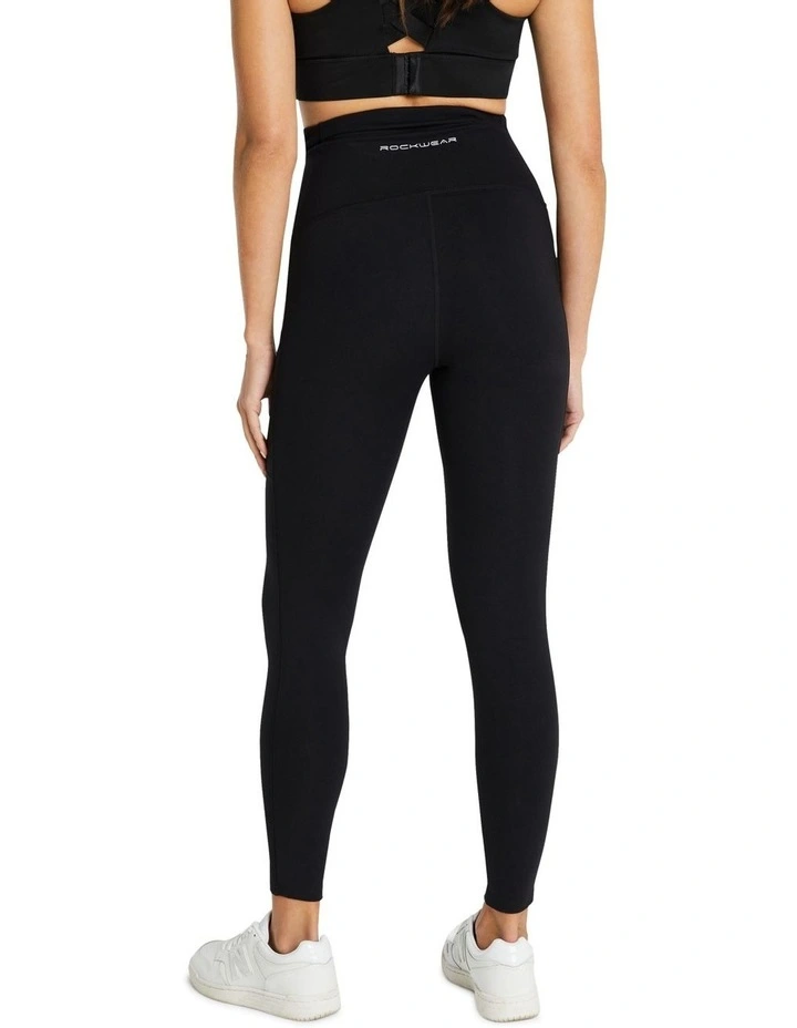 Maternity Full Length Pocket Tights In Black - Image 2