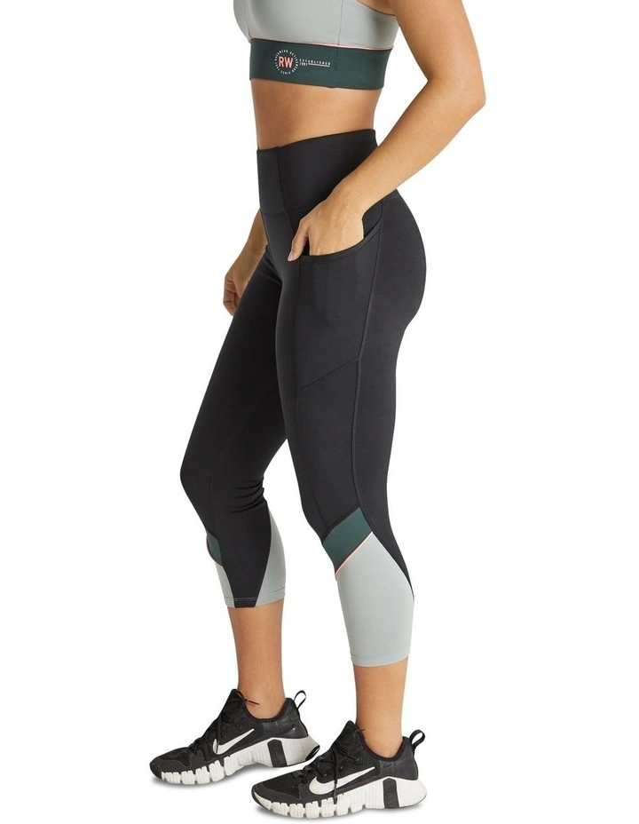 Cruz 7/8 High Rise Pockets Tights In Black - Image 2