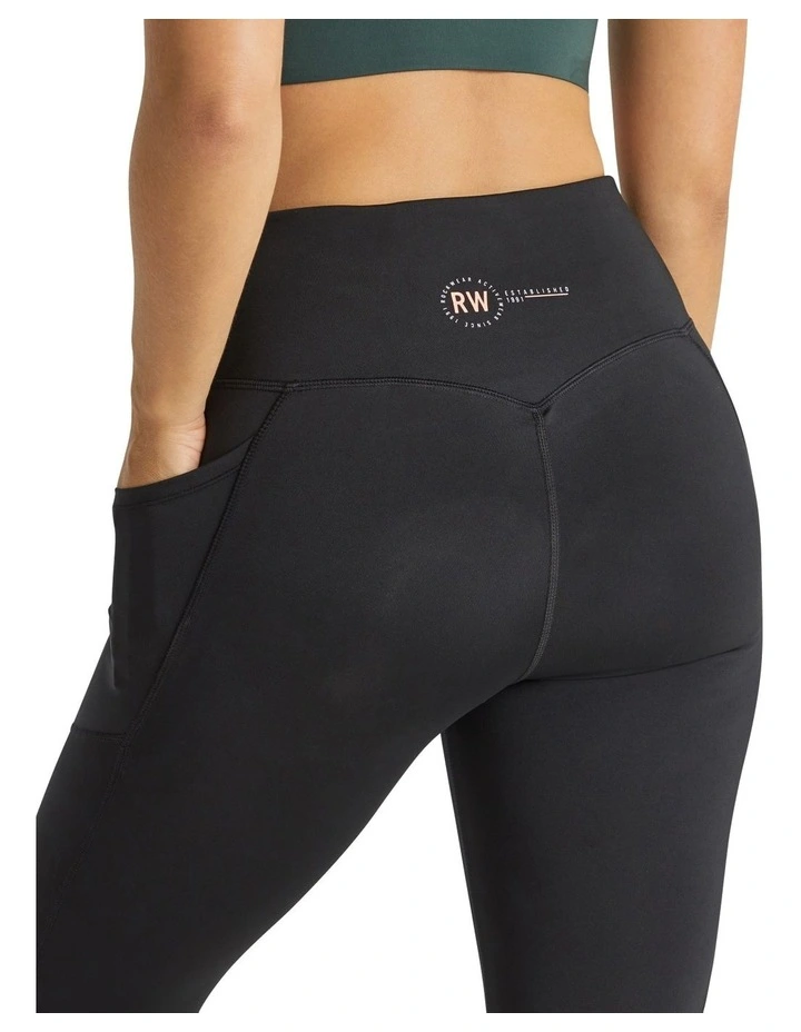 Cruz 7/8 High Rise Pockets Tights In Black - Image 4