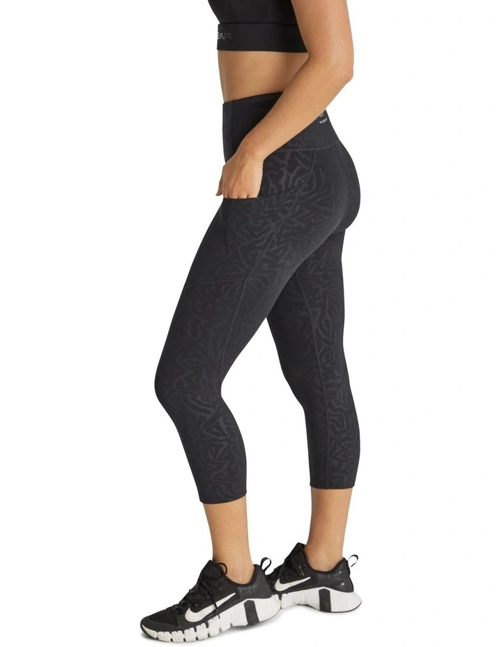 7/8 High Rise Pocket Tights In Black - Image 5