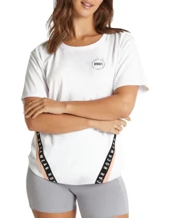 Alaska Tape Trim Tee In White