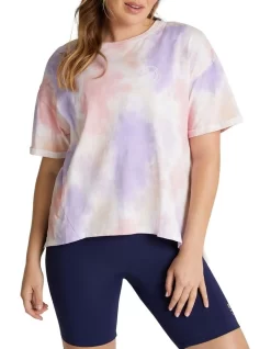 Tie Dye Boyfriend Tee In Multi