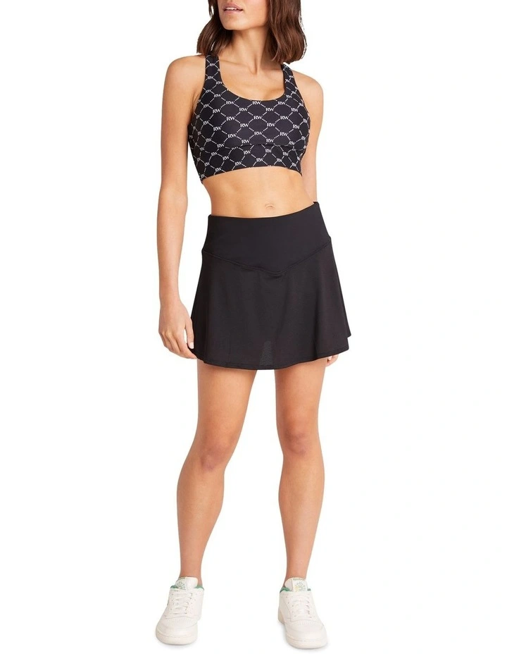Milan Tennis Skirt In Black - Image 5