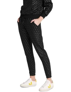 Walk The Line Monogrammed Pant In Black