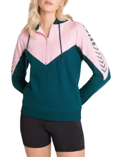 Milos Panelled Hoodie In Multi