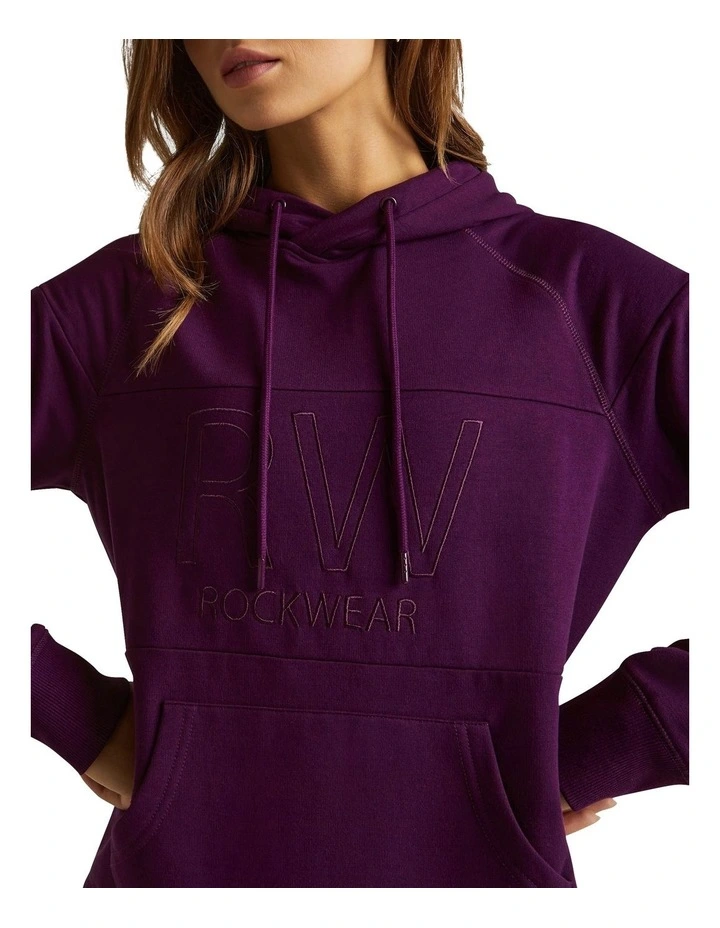 Block Hoodie In Purple - Image 4