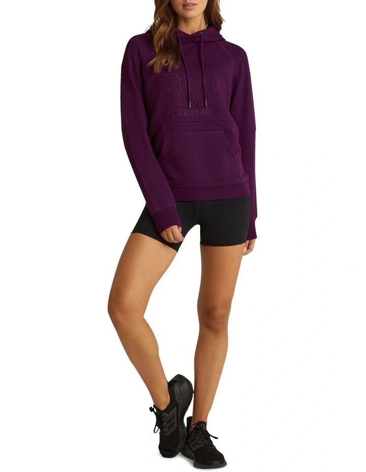 Block Hoodie In Purple - Image 5