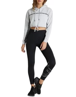 Checkmate Mini Logo Tape Hoodie In Grey