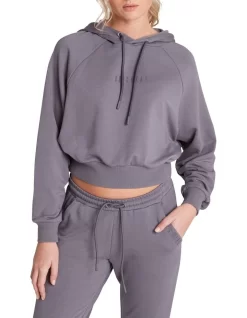 Wild Thing Embroidered Hoodie In Grey