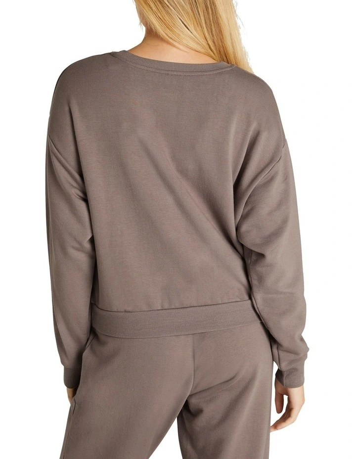 Neu Wave Embroidered Crew In Brown - Image 5