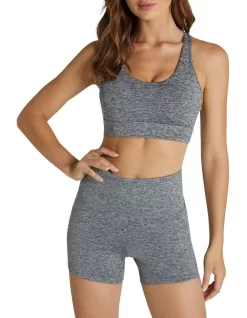 Asana Medium Impact Sports Bra In Grey
