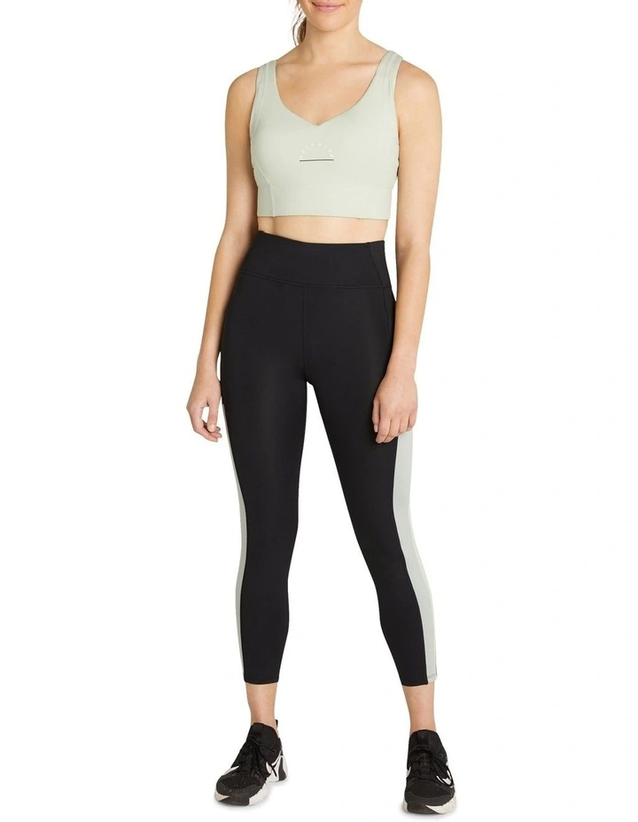 Brooklyn Adjustable High Impact Sports Bra In Green - Image 2