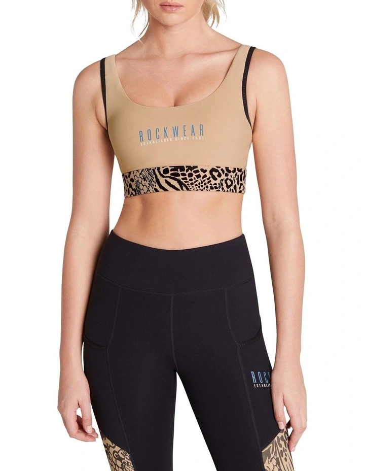 Wild Thing High Impact Sports Bra In Ecru