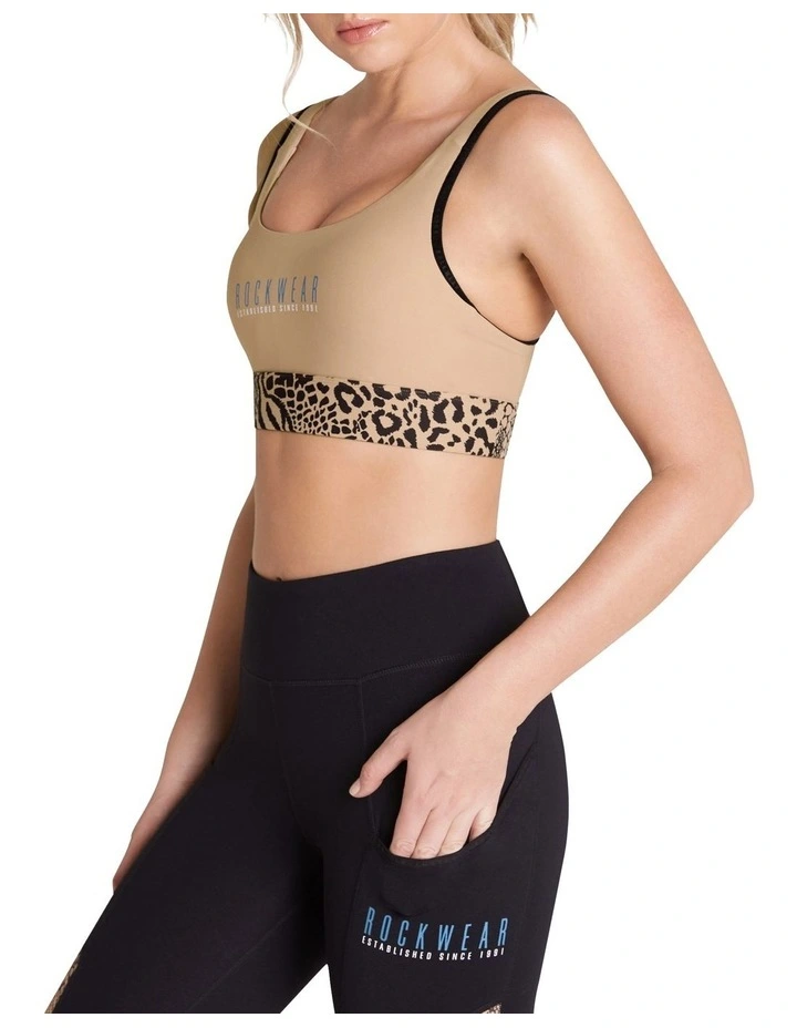 Wild Thing High Impact Sports Bra In Ecru - Image 2