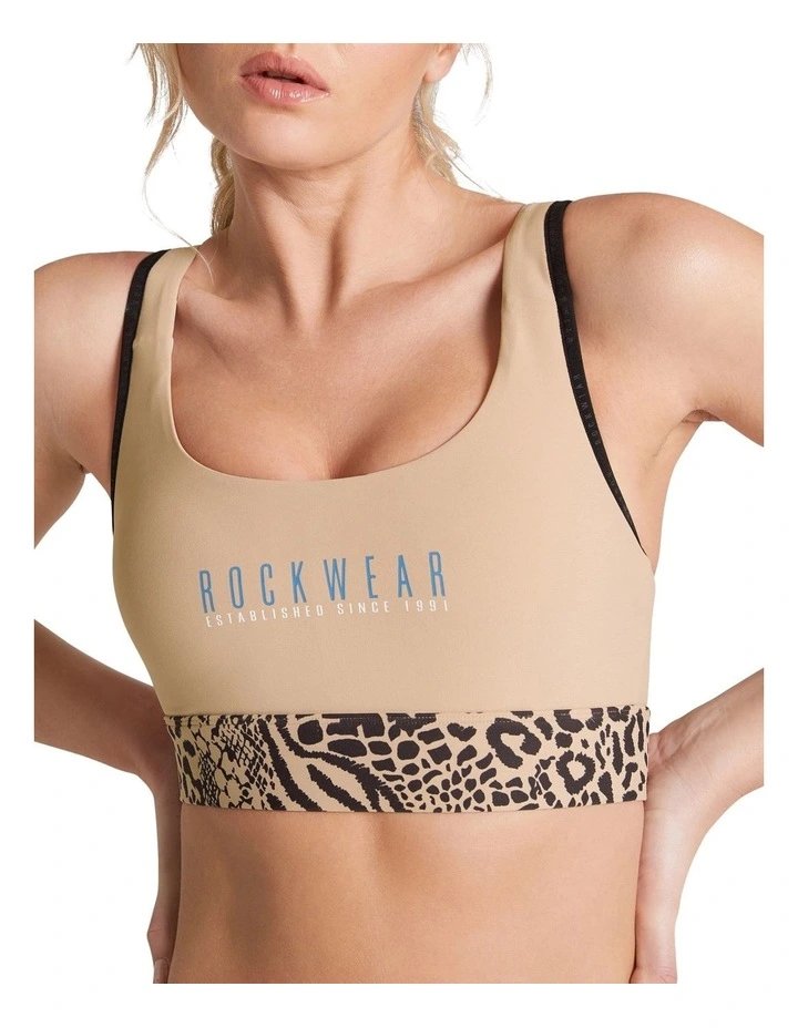 Wild Thing High Impact Sports Bra In Ecru - Image 4