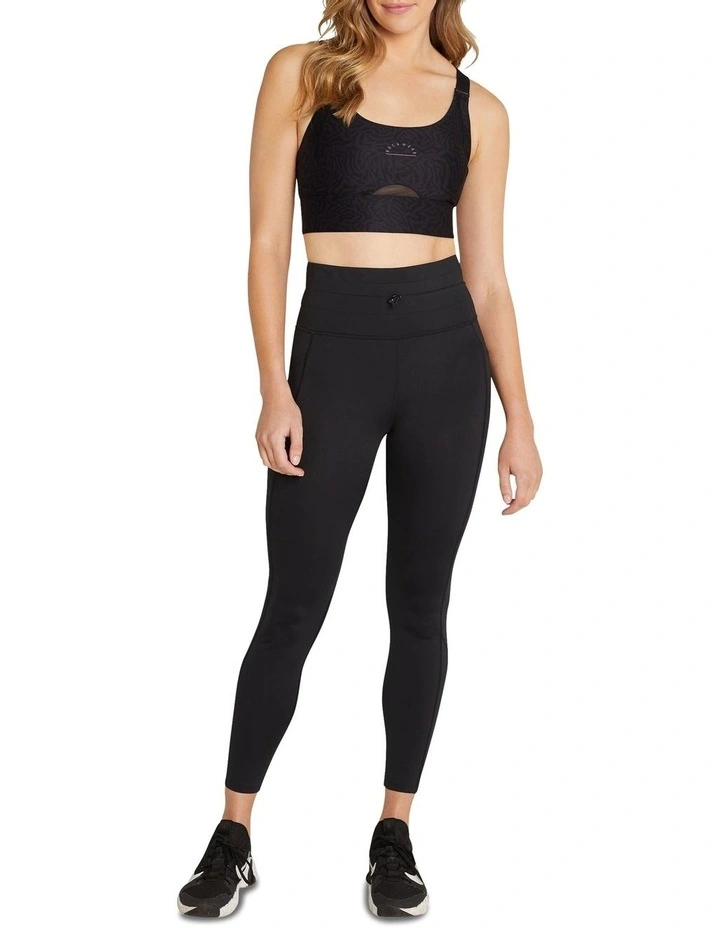 Brooklyn Adjustable Medium Impact Sports Bra In Black - Image 5