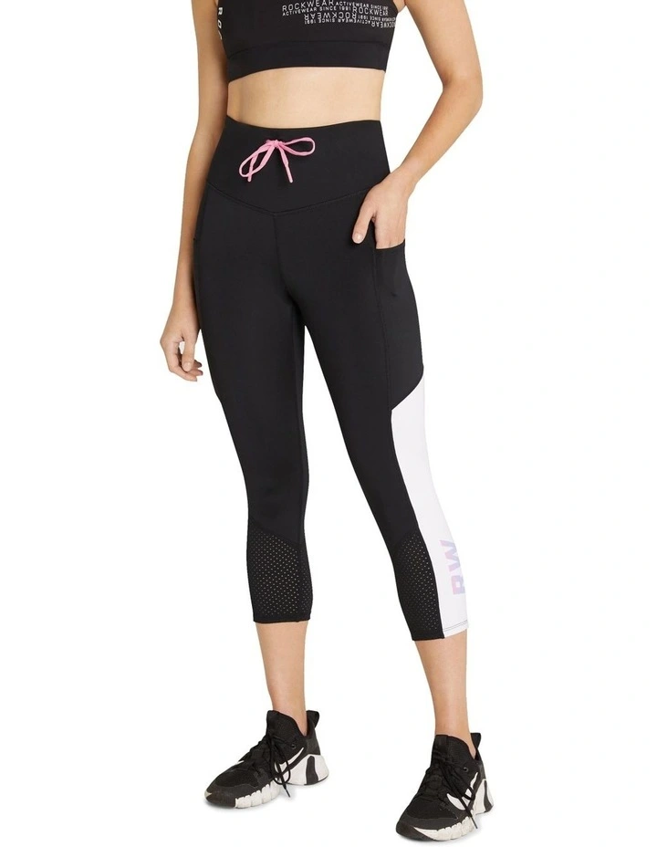 Taiga High Rise Pocket 7/8 Tights In Black